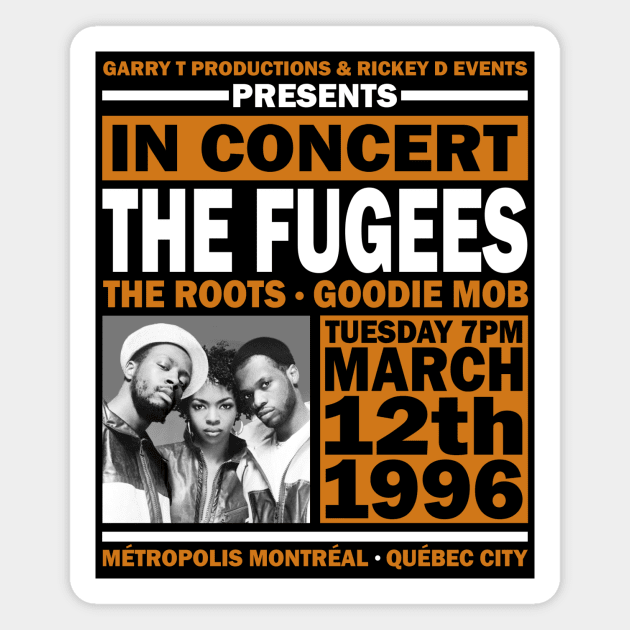 1996 Hip Hop Concert (Quebec City) Magnet by Scum & Villainy